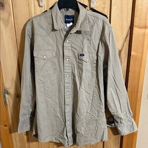Wrangler Men's Beige Shirt Jacket